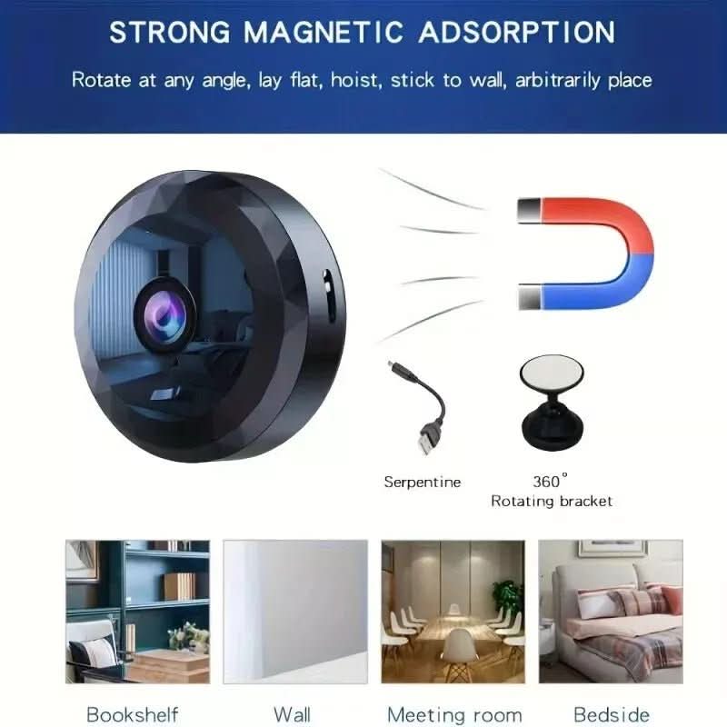 Security Camera | 1080P HD Night Vision & Magnetic Mount