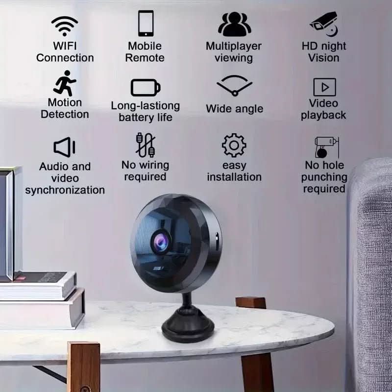 Security Camera | 1080P HD Night Vision & Magnetic Mount