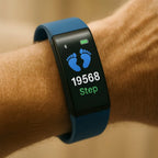Senior Smartwatch | Health Monitoring & Large LED | Silicone Strap