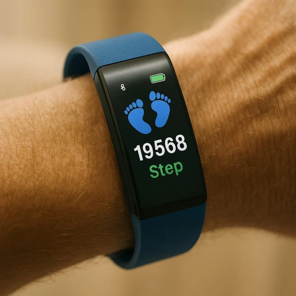 Senior Smartwatch | Health Monitoring & Large LED | Silicone Strap