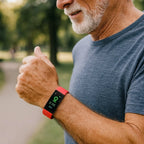 Senior Smartwatch | Health Monitoring & Large LED | Silicone Strap