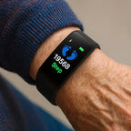 Senior Smartwatch | Health Monitoring & Large LED | Silicone Strap