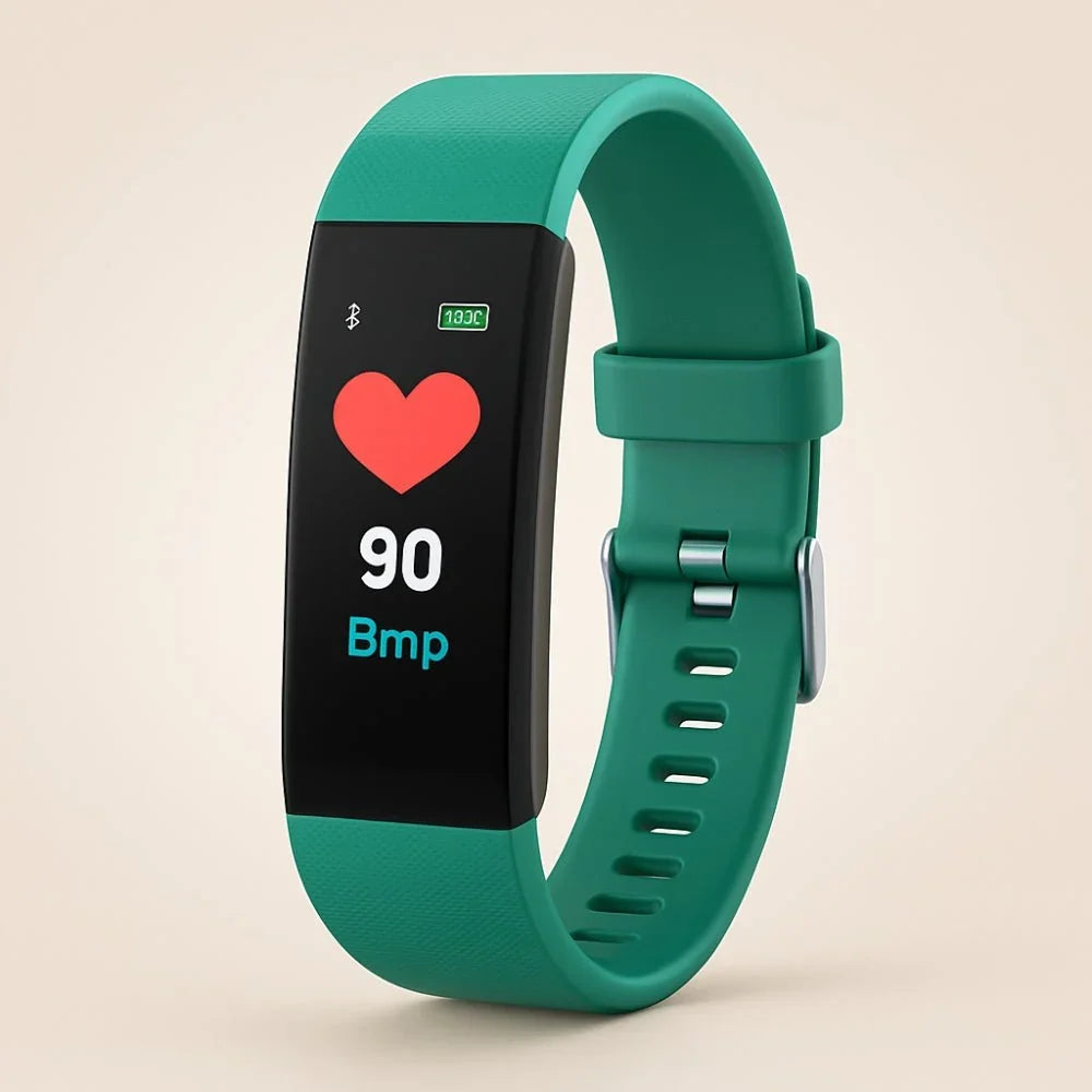 Senior Smartwatch | Health Monitoring & Large LED | Silicone Strap