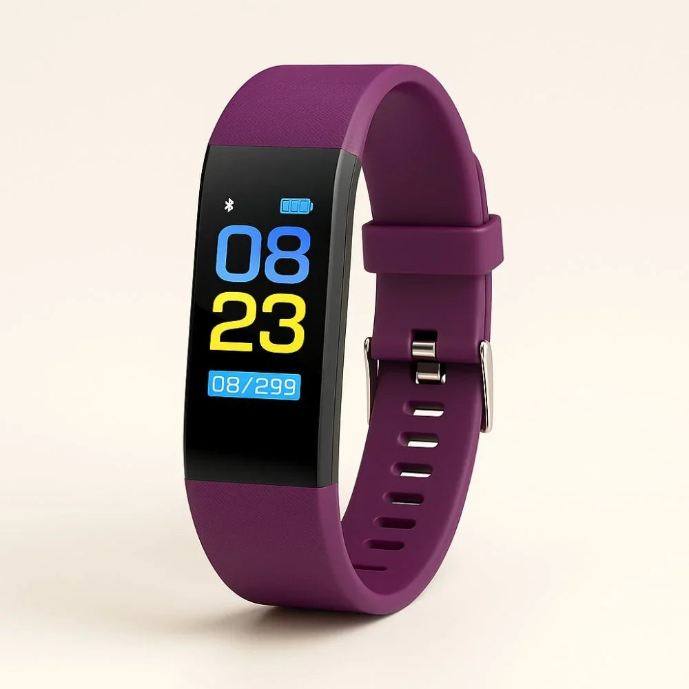 Senior Smartwatch | Health Monitoring & Large LED | Silicone Strap