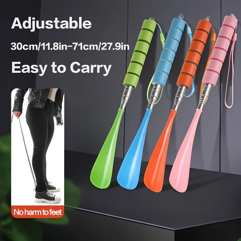 Shoe Horn | Telescopic Stainless Steel & Ergonomic Grip