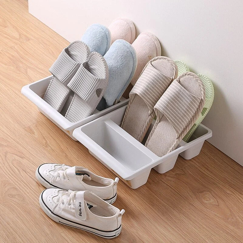 Shoe Organizer | Upright Groove Design & Space-Saving | 31.5 x 24 x 9 cm