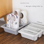 Shoe Organizer | Upright Groove Design & Space-Saving | 31.5 x 24 x 9 cm