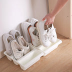 Shoe Organizer | Upright Groove Design & Space-Saving | 31.5 x 24 x 9 cm