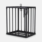 Skeleton Cage Decoration | Motion-Activated Red Eyes & Sound | Weatherproof