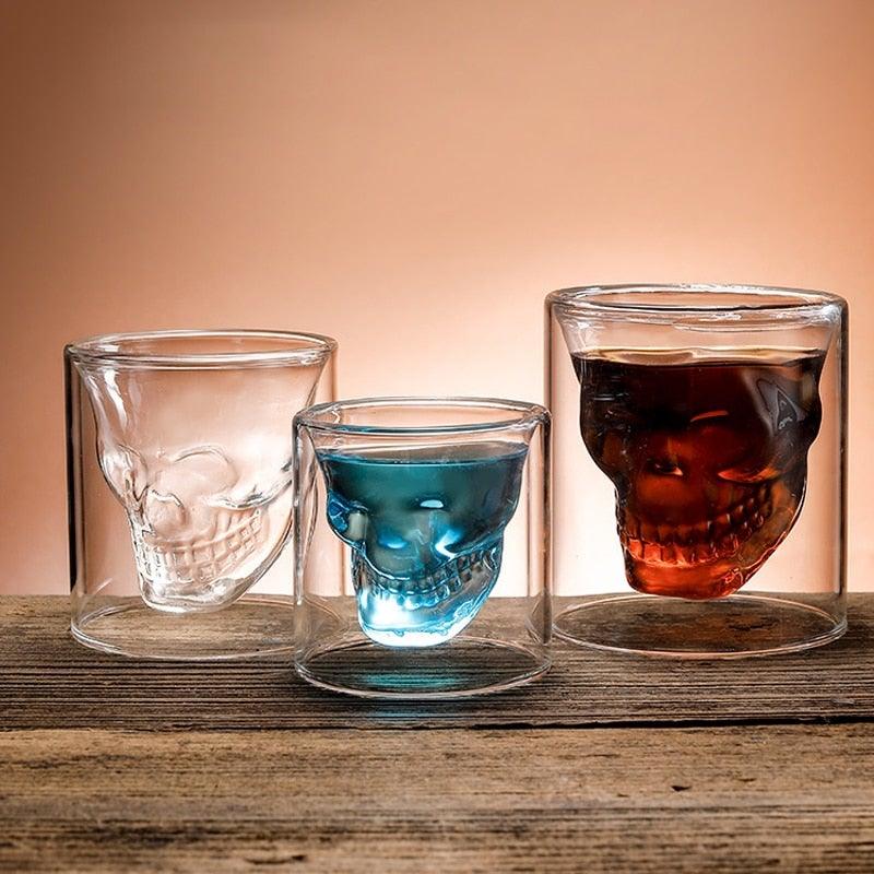 Skull Glass | Ergonomic Handle & Switchable Light