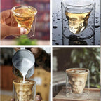 Skull Glass | Ergonomic Handle & Switchable Light