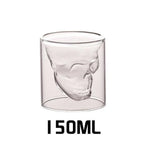 Skull Glass | Ergonomic Handle & Switchable Light