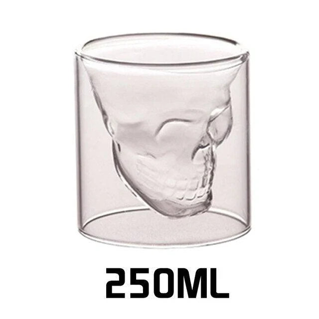 Skull Glass | Ergonomic Handle & Switchable Light