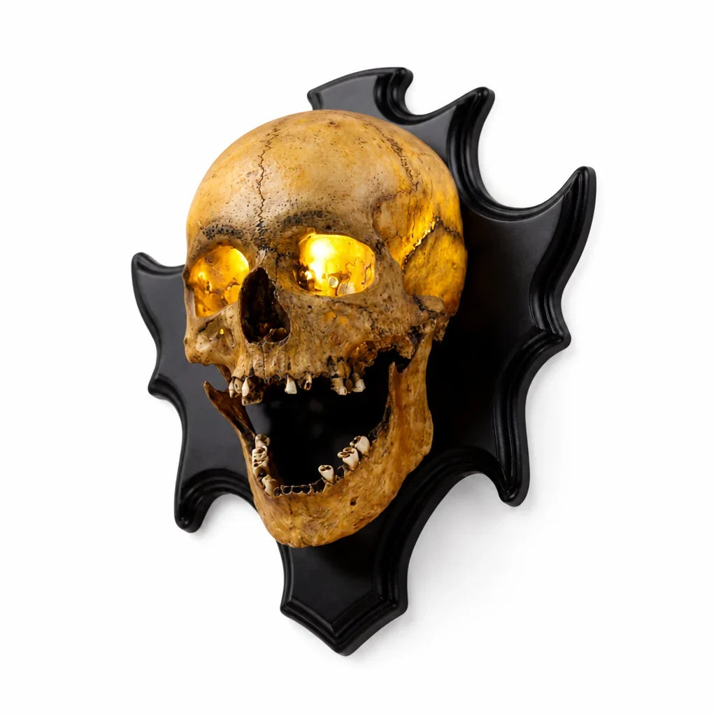 Skull Night Light | Warm LED Glow & Built-In Sound Module