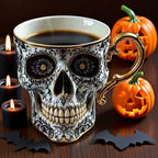 Skull Ornament | Hand-Painted Gothic & Eco Resin