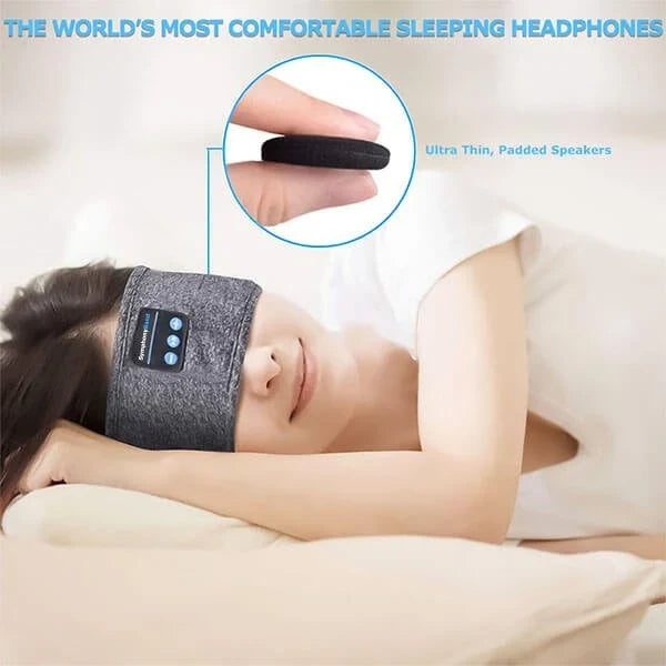 Sleep Headphones | Soft Stretch Fabric & Flat Speakers