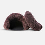 Small Dog Bed | Cave-Shaped & Faux Fur | 60 x 50 x 40 cm