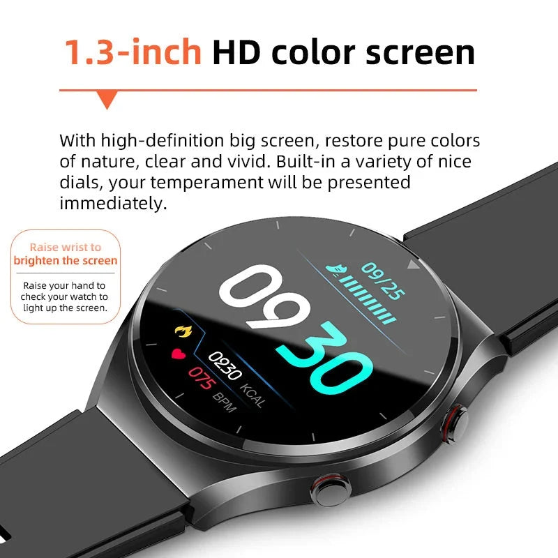 Smart Health Watch | Non-Invasive Glucose & ECG Monitoring | IP67 Water-Resistant