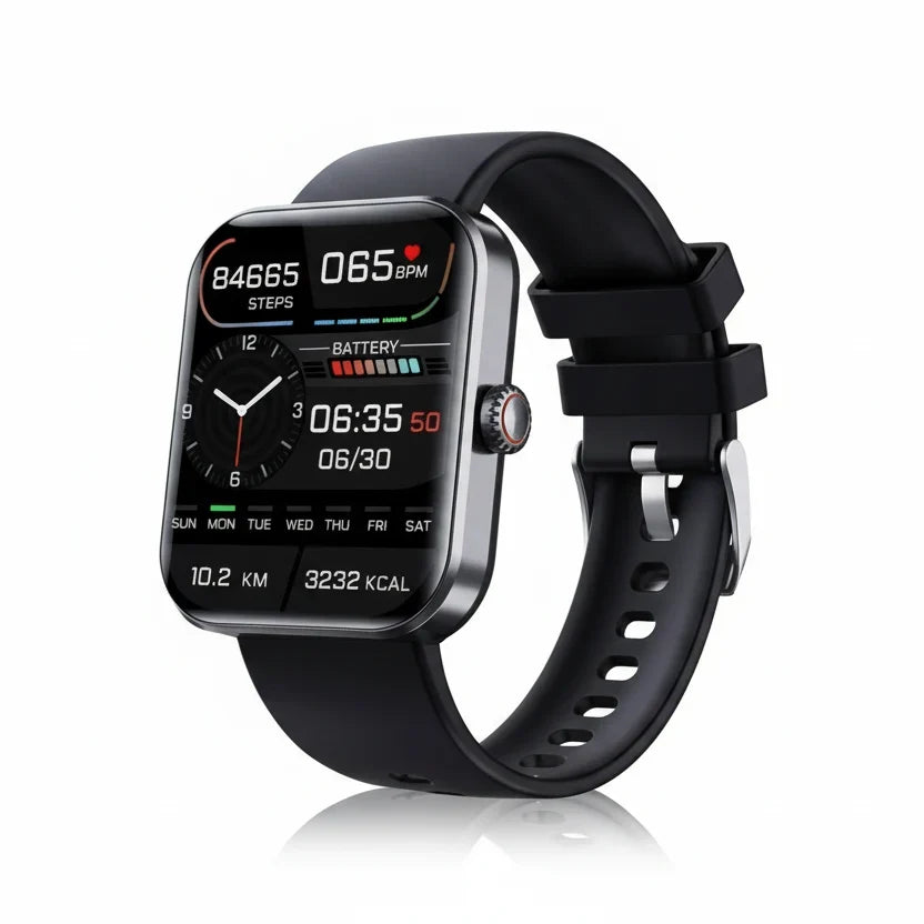 Smart Health Watch | Non-Invasive Glucose & Heart Rate | Up to 5 Days Battery Life