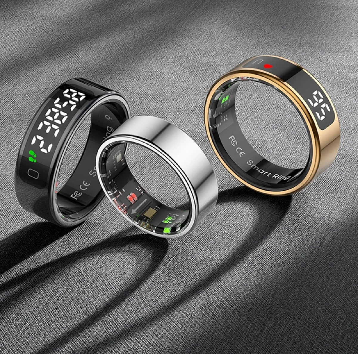 Smart Ring | Touchscreen & Air Gesture IP68 Waterproof 5-Day Battery | US Sizes 7–13