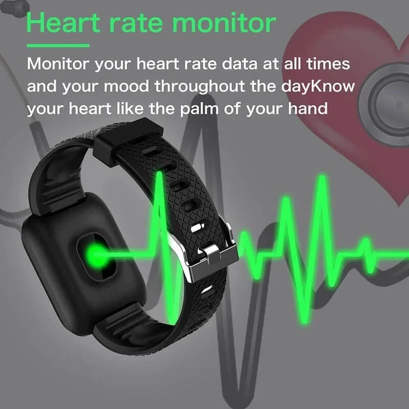 Smartwatch | Heart Rate & Blood Pressure Monitoring | 2-Week Battery Life