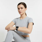 Smartwatch | Large Rectangular Touchscreen & Calls | Flexible Silicone Strap