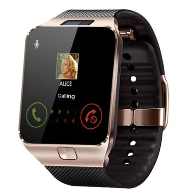 Smartwatch | Large Rectangular Touchscreen & Calls | Flexible Silicone Strap