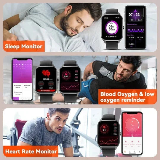 Smartwatch | Non-Invasive Glucose & 24/7 Heart Rate