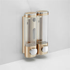 Soap Dispenser | Wall-Mounted Glass Container & Durable Metal Pump | 300/600 ml