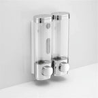 Soap Dispenser | Wall-Mounted Glass Container & Durable Metal Pump | 300/600 ml