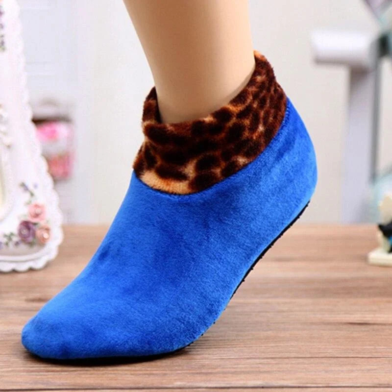 Sock Slippers | Thermal Cotton & Non-Slip Silicone Sole | One Size EU 37-42