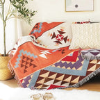 Sofa Blanket | Knitted Pumpkin Pattern & Anti-Pilling
