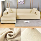 Sofa Cover | Extra Elastic Velvet & Machine Washable | Fits 90–300 cm