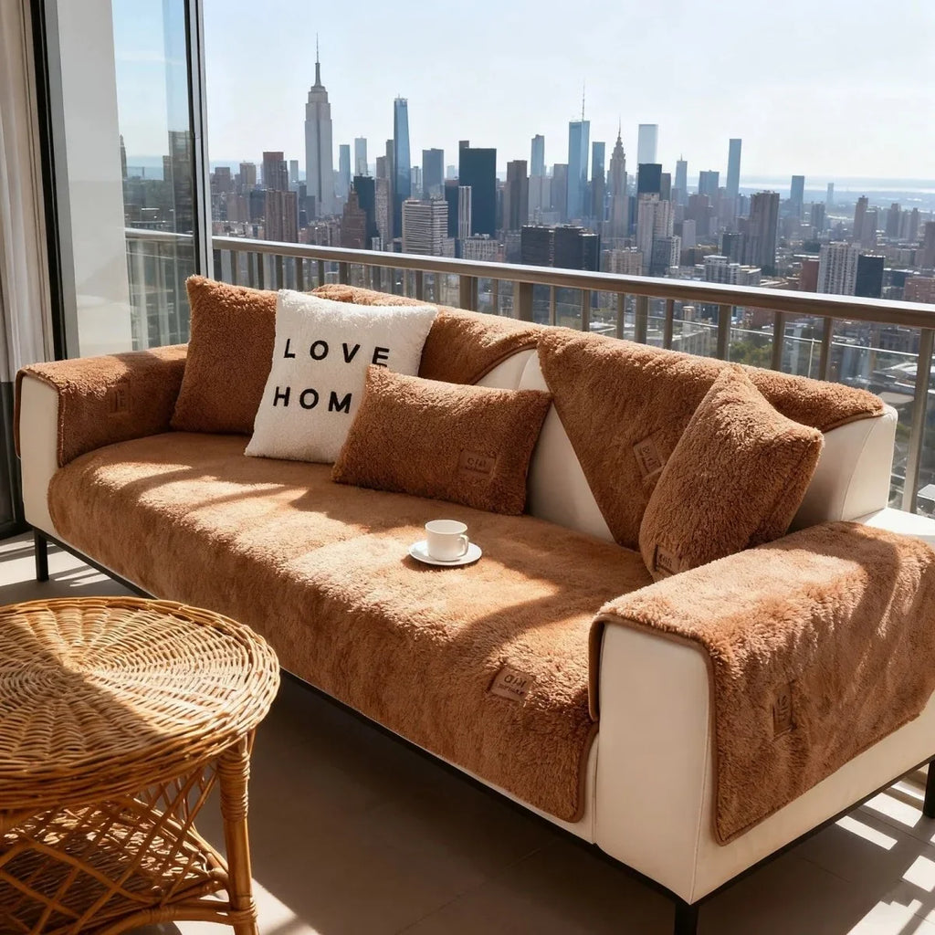 Sofa Cover | Plush Padded Non-Slip Backing & Machine Washable