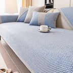 Sofa Cover | Quilted Cotton-Linen & Non-Slip Backing