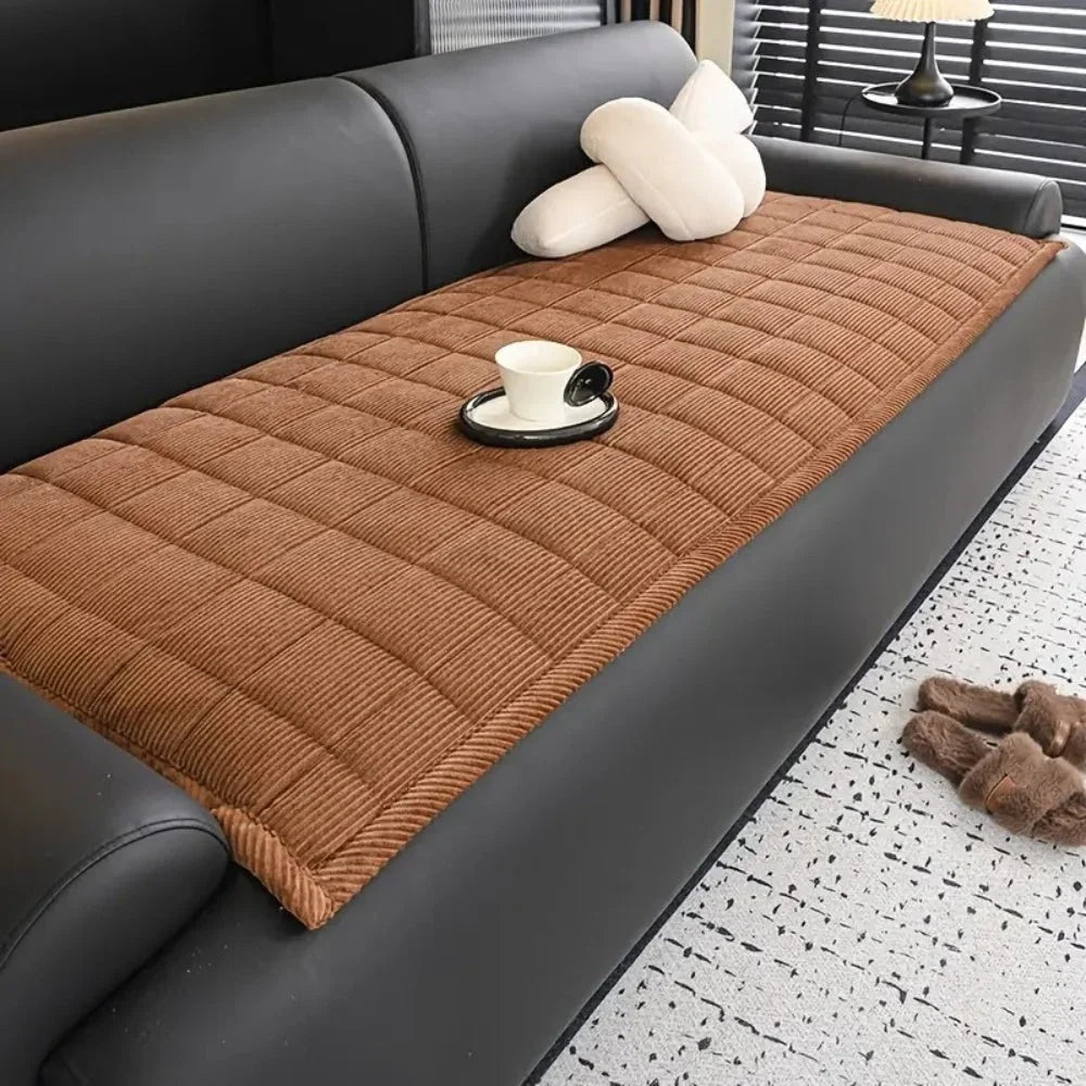 Sofa Cover | Quilted Microfiber, Non-Slip Backing & Machine-Washable