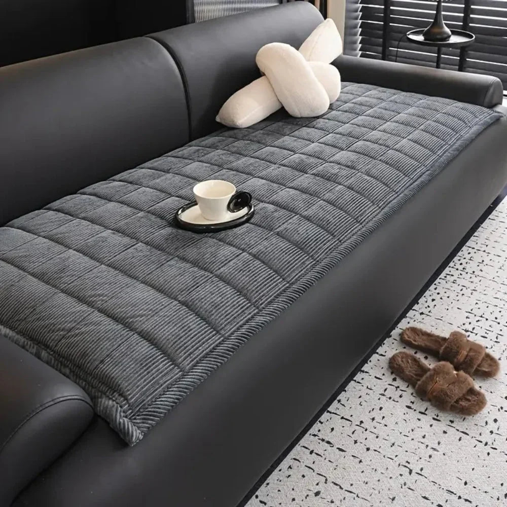 Sofa Cover | Quilted Microfiber, Non-Slip Backing & Machine-Washable