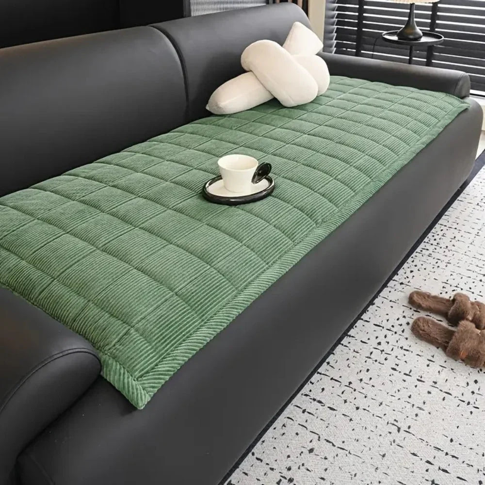 Sofa Cover | Quilted Microfiber, Non-Slip Backing & Machine-Washable