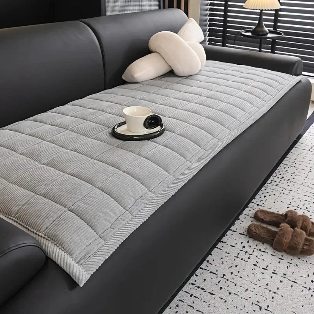 Sofa Cover | Quilted Microfiber, Non-Slip Backing & Machine-Washable