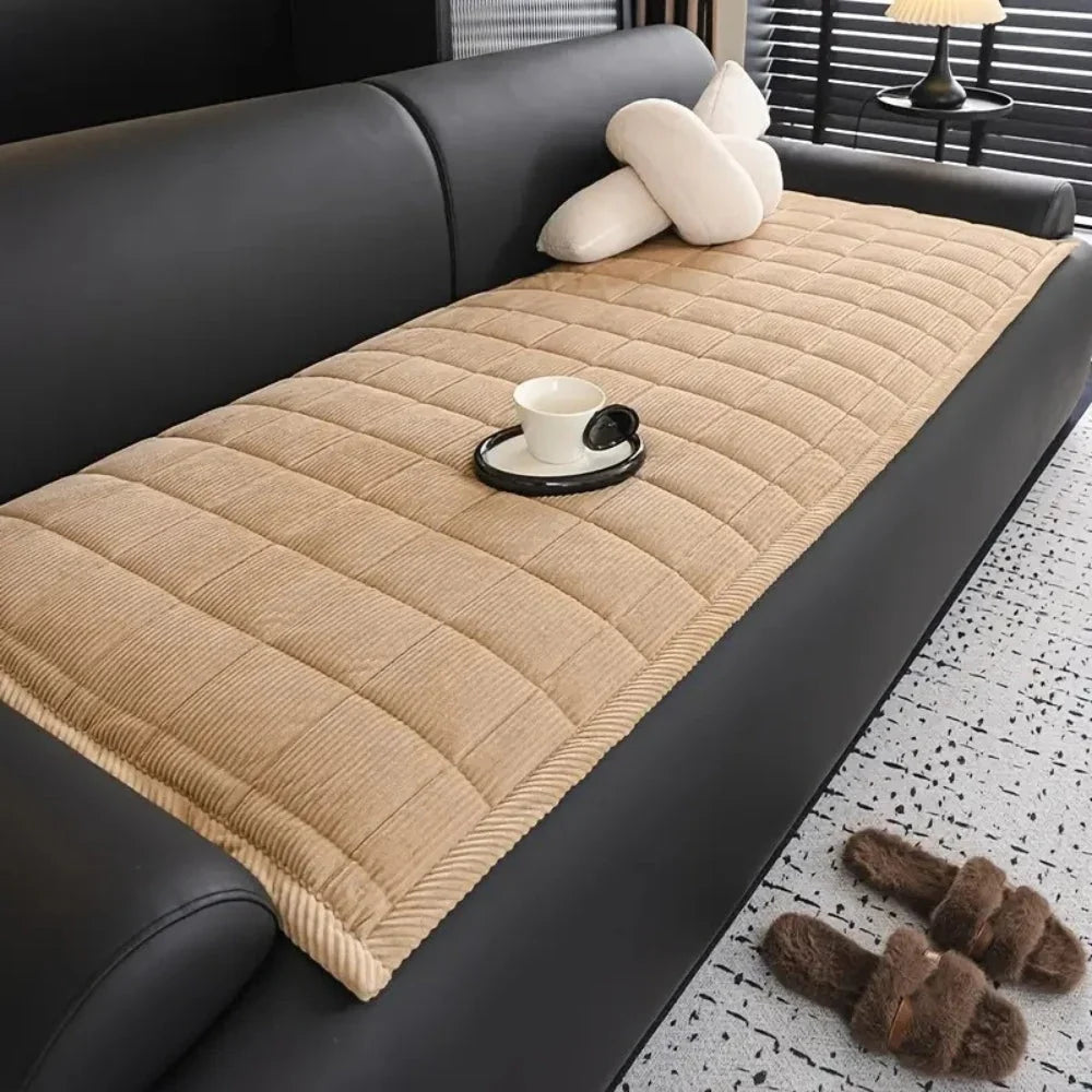 Sofa Cover | Quilted Microfiber, Non-Slip Backing & Machine-Washable