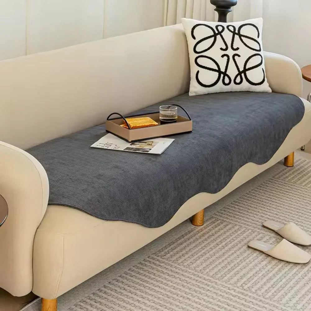 Sofa Cover | Quilted Soft Microfiber & Non-Slip Backing