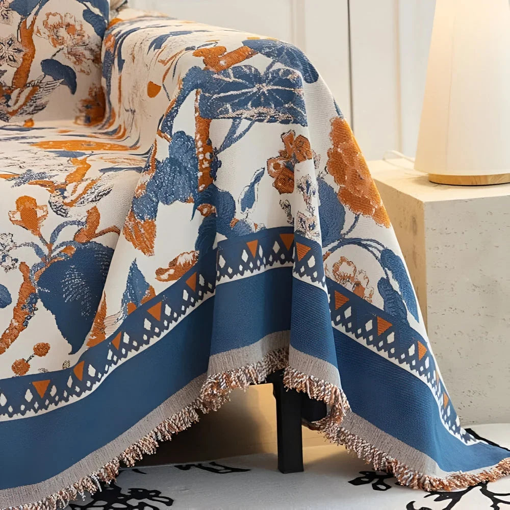 Sofa Cover | Reversible Chenille Jacquard & Protective | Fits Most Sofas
