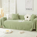 Sofa Cover | Soft Chenille Plush, Scratch-Resistant & Dustproof
