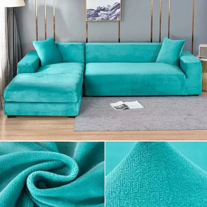 Sofa Cover | Stretch Velvet, Non-Slip & Machine Washable