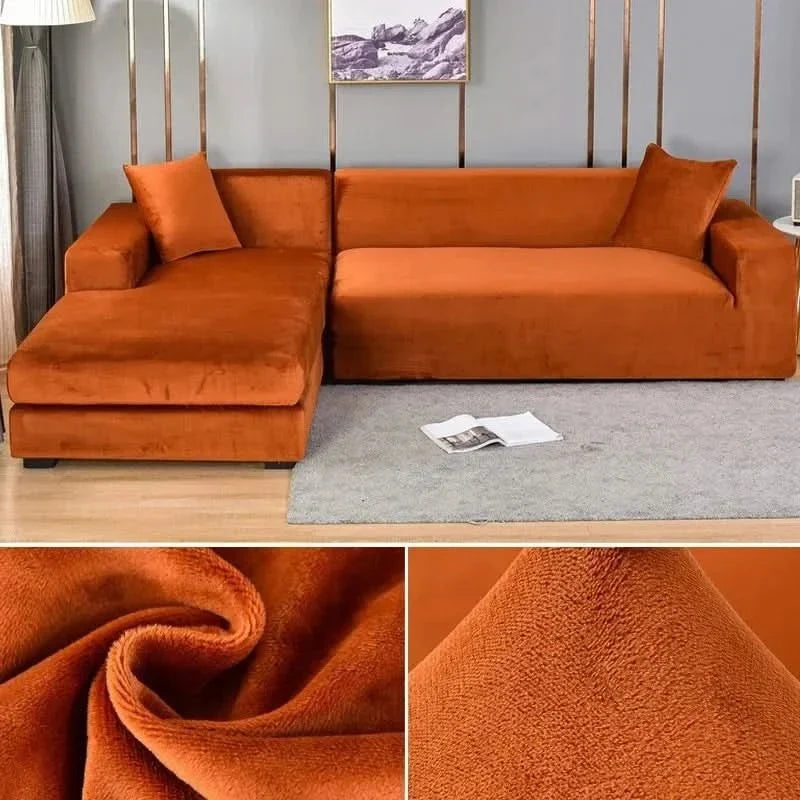 Sofa Cover | Stretch Velvet, Non-Slip & Machine Washable