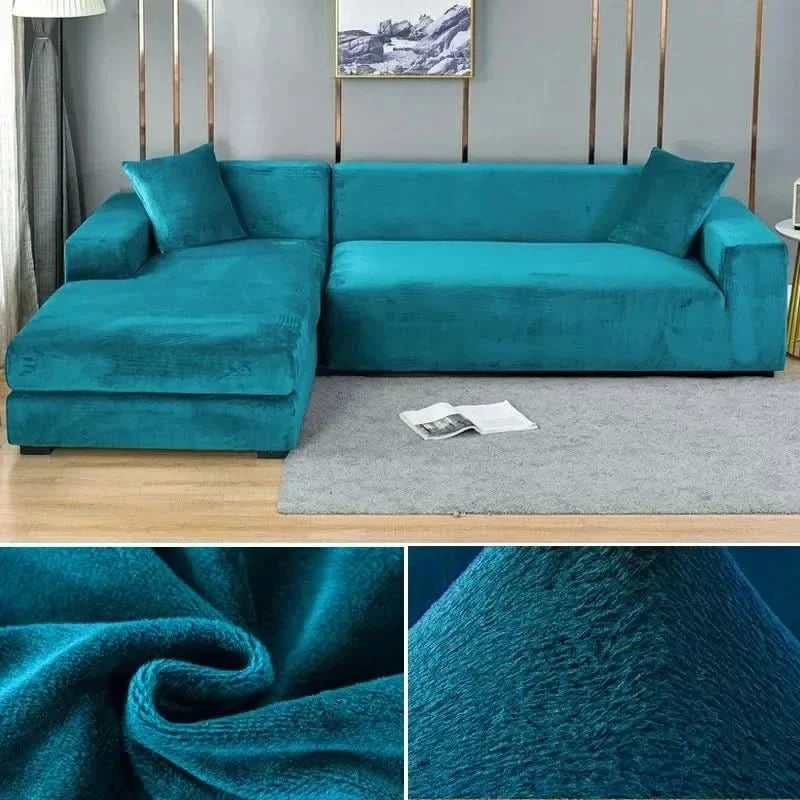 Sofa Cover | Stretch Velvet, Non-Slip & Machine Washable