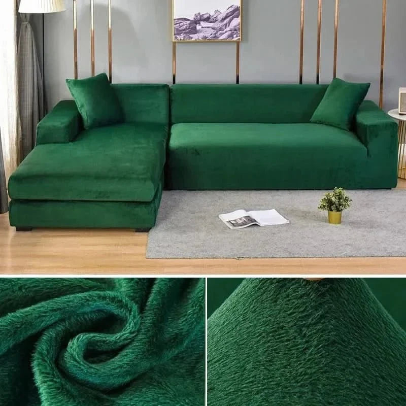 Sofa Cover | Stretch Velvet, Non-Slip & Machine Washable