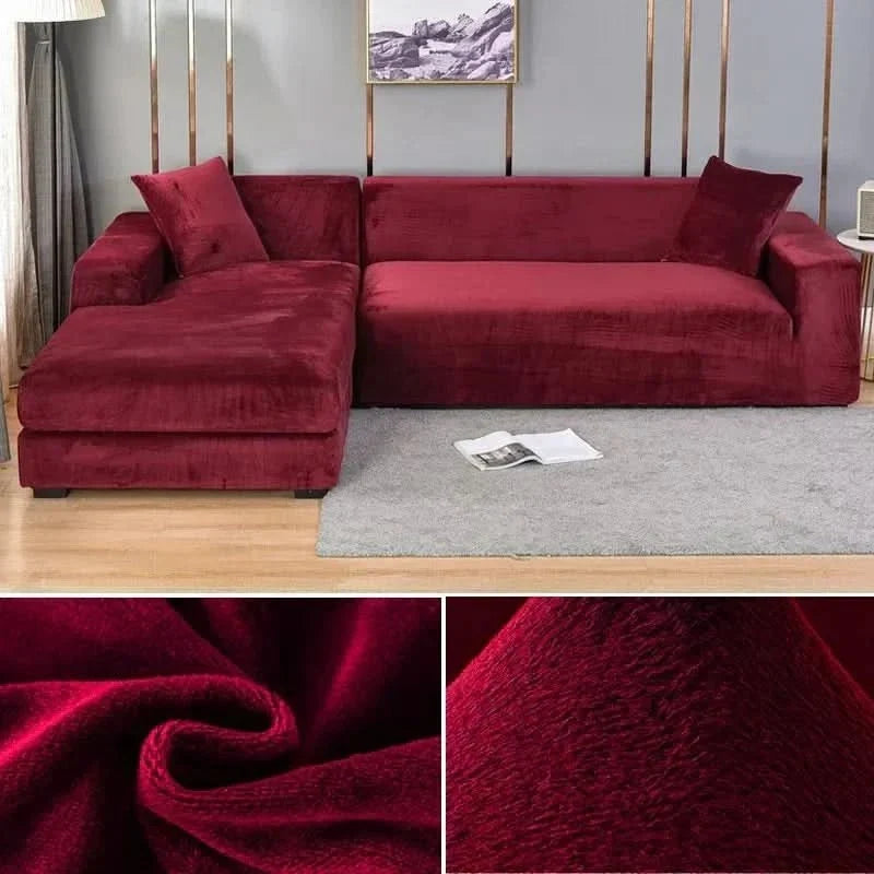 Sofa Cover | Stretch Velvet, Non-Slip & Machine Washable