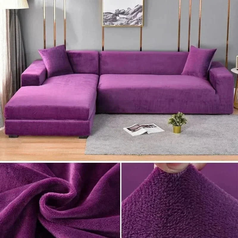 Sofa Cover | Stretch Velvet, Non-Slip & Machine Washable