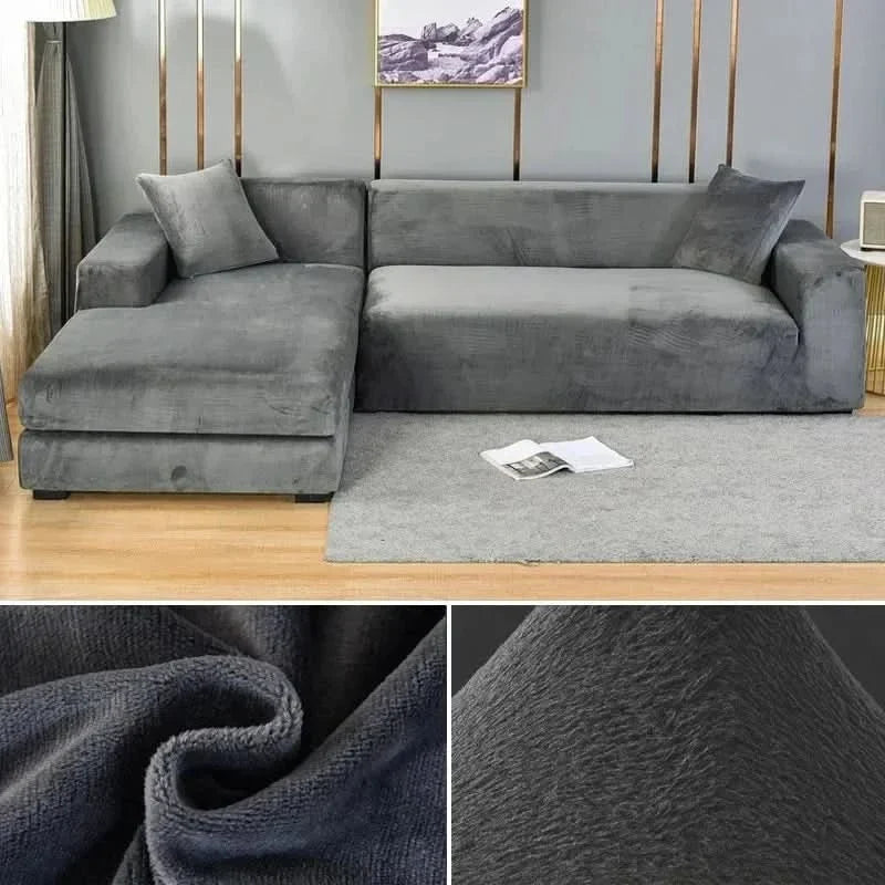 Sofa Cover | Stretch Velvet, Non-Slip & Machine Washable